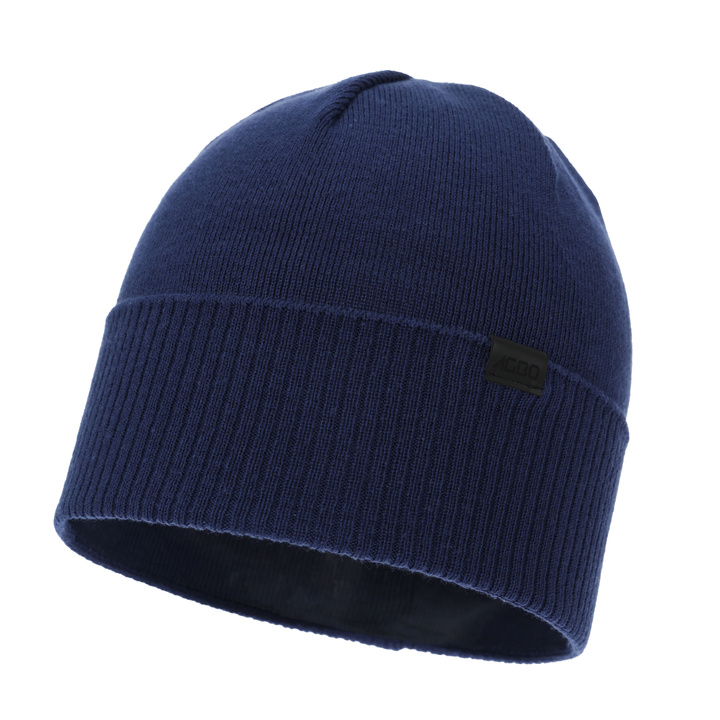 Men's autumn, spring hat, with cotton, navy blue, Remon
