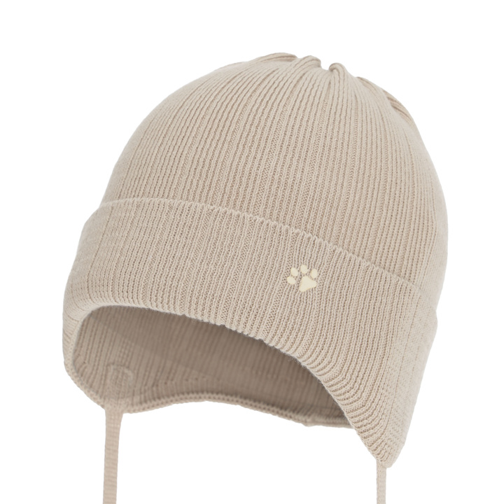 Boy's spring/ autumn hat, beige, 100% cotton, Banff
