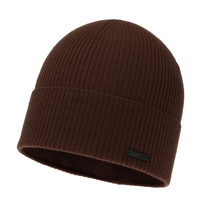 Men's spring, autumn hat brown 100% extra fine merino wool Fleur
