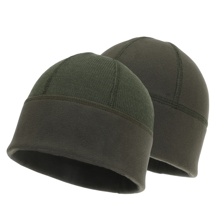 Men's military cap winter, green, reversible, MON 6Z