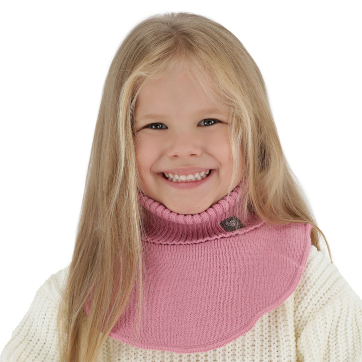 Girl's winter neckwarmer pink Rafa