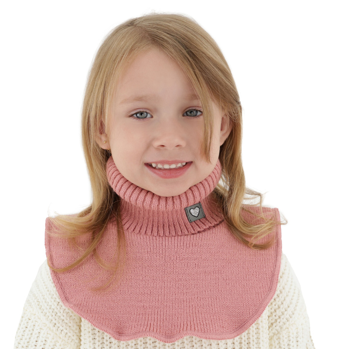 Girl's winter neckwarmer pink Rafa
