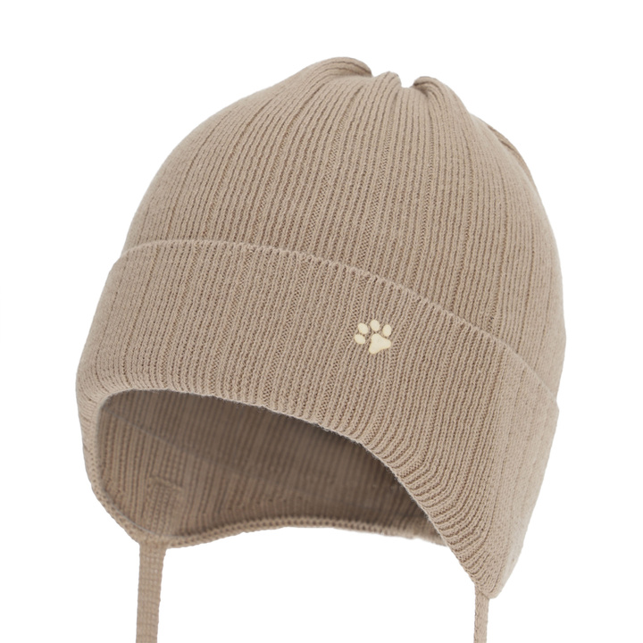 Boy's spring/ autumn hat, beige, 100% cotton, Banff