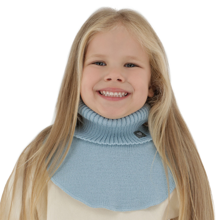 Girl's winter neckwarmer light blue Rafa