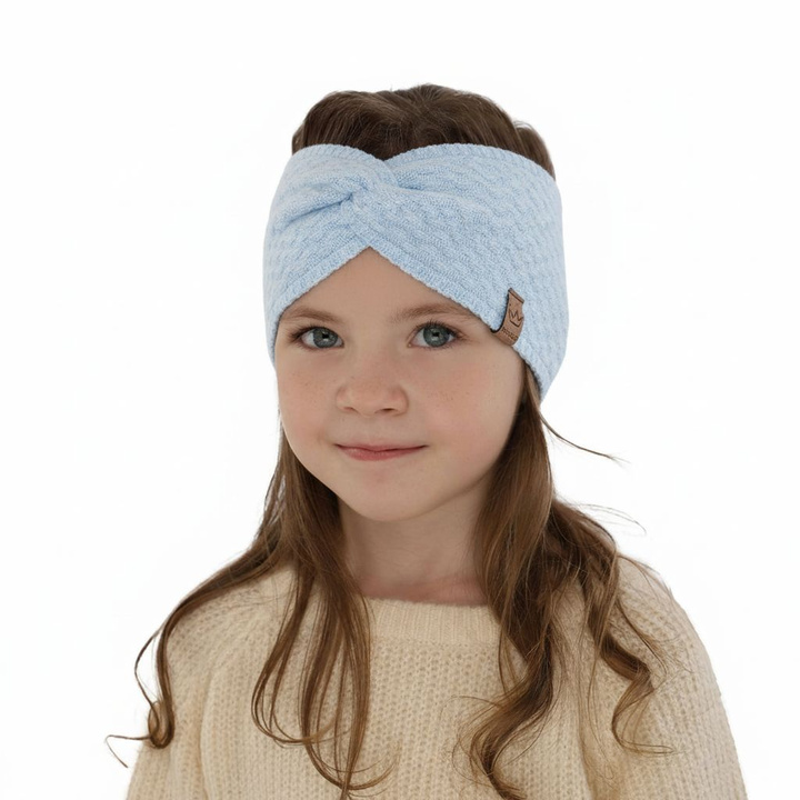 Girl's spring/ autumn headband light blue Goja