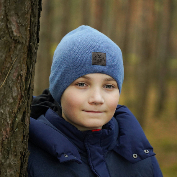 Boy's winter hat blue Arczi