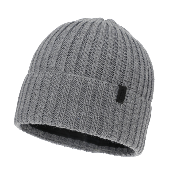 Men's winter hat, brown, with merino wool, Tyrol