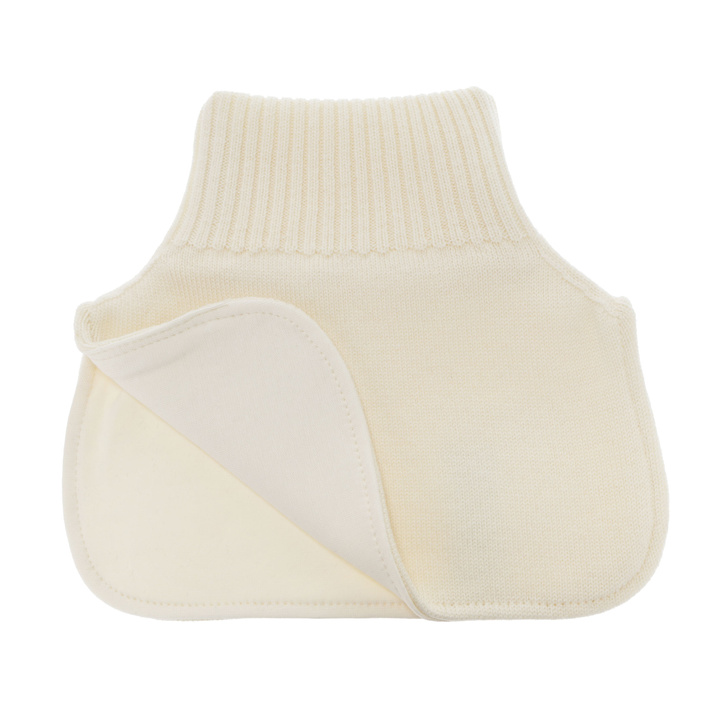 Girl's winter neck warmer, cream, 100% merino wool, Felice