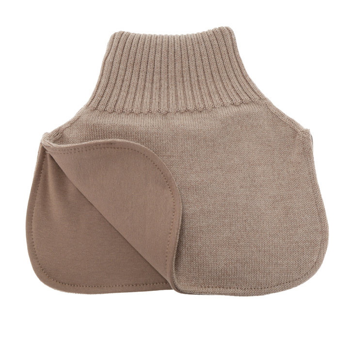 Girl's winter neck warmer, 100% merino wool, beige, Felice
