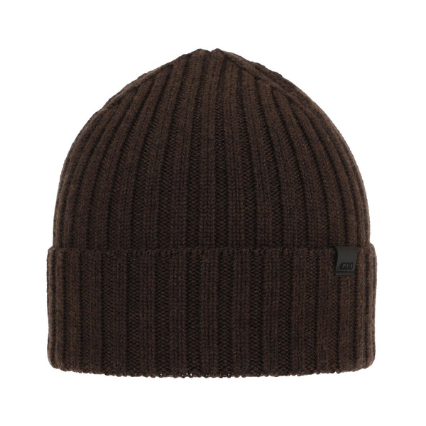 Men's winter hat brown Nathan 100% Extra Fine Merino Wool			