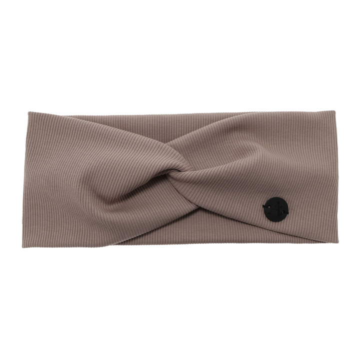 Woman's spring/autumn headband, beige, cotton, Auri