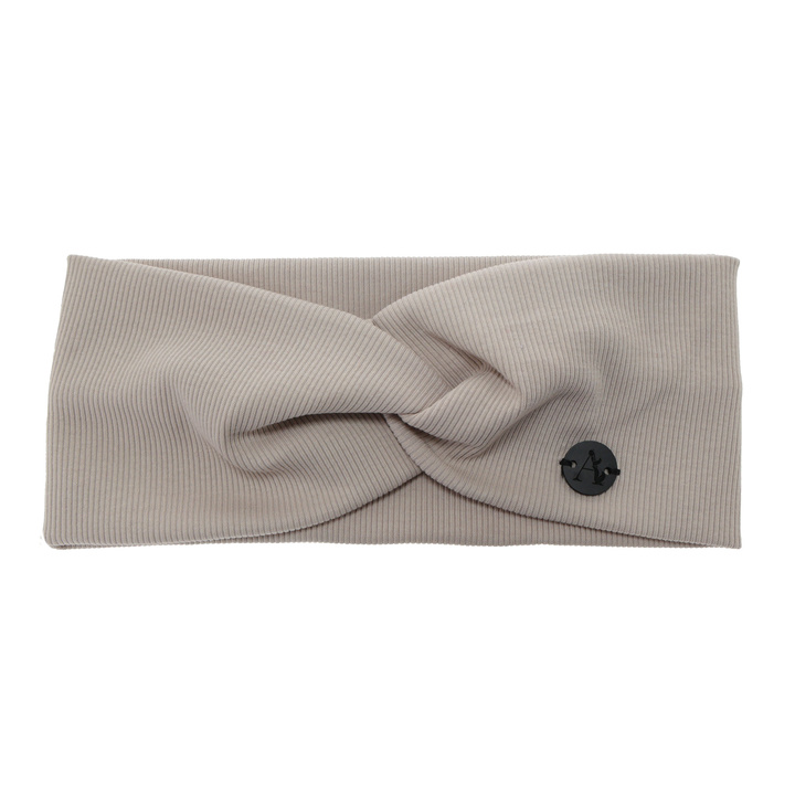 Woman's spring/ autumn headband, beige, cotton, Auri