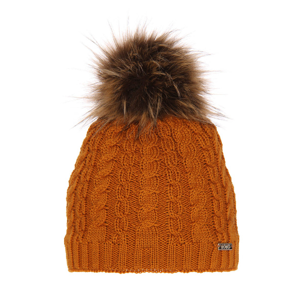 Woman's winter hat made of honey merino wool Satina