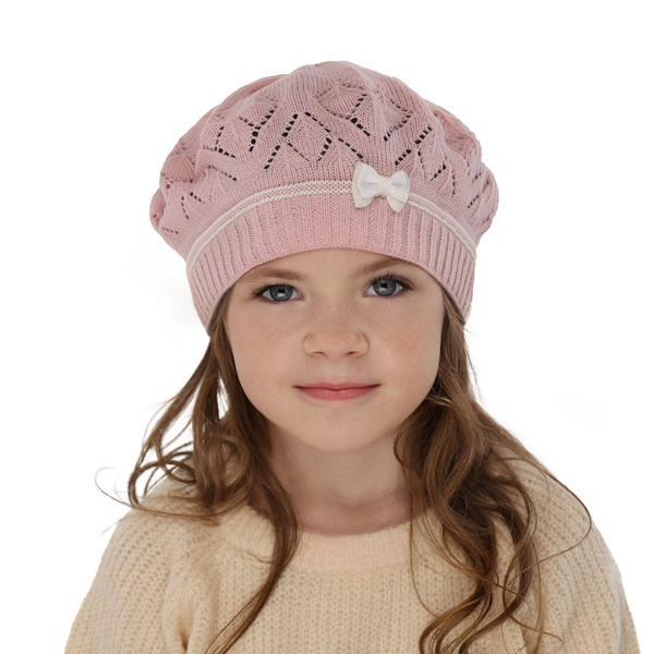 Girl's spring/ autumn beret pink Bibi