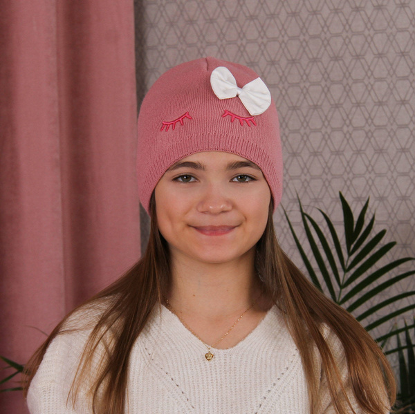 Girl's winter/ autumn hat pink Serena