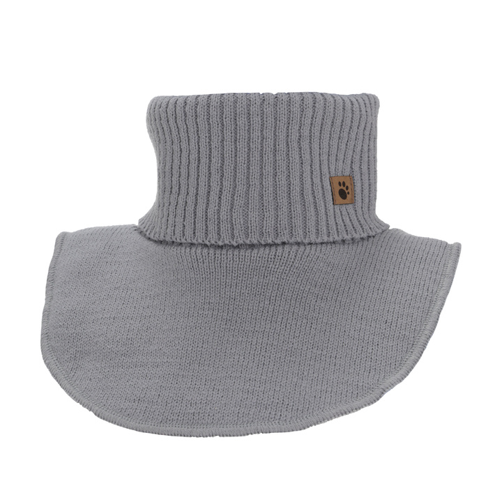 Boy's winter neck warmer, gray, lined, Lamor