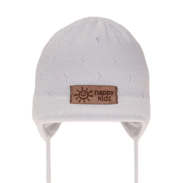 Boy's spring/ autumn hat white Bobi