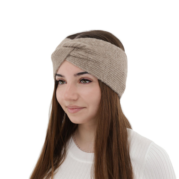 Woman's winter headband beige Florence