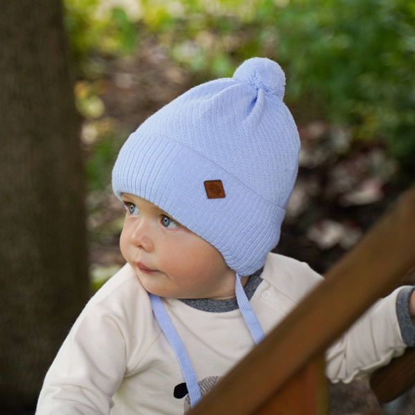 Boy's spring/ autumn hat light blue Halmin