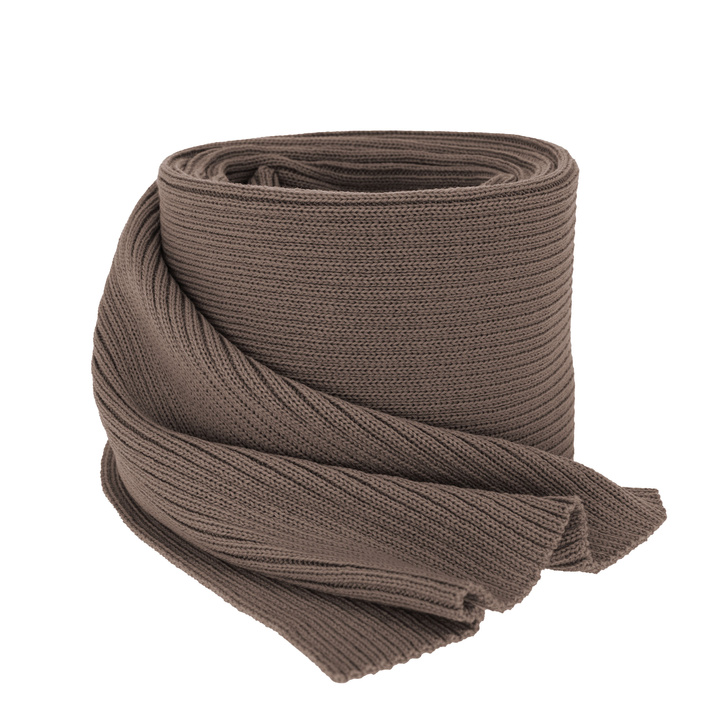 Woman's winter scarf, brown, 100% merino wool, Jessica