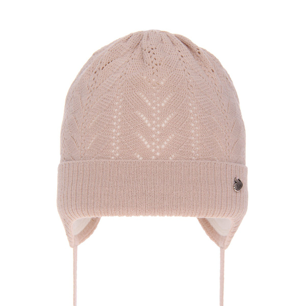 Girl's spring/ autumn hat beige Eliana with ears