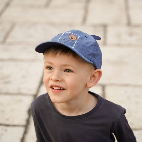 Boy's summer cap blue Tedi