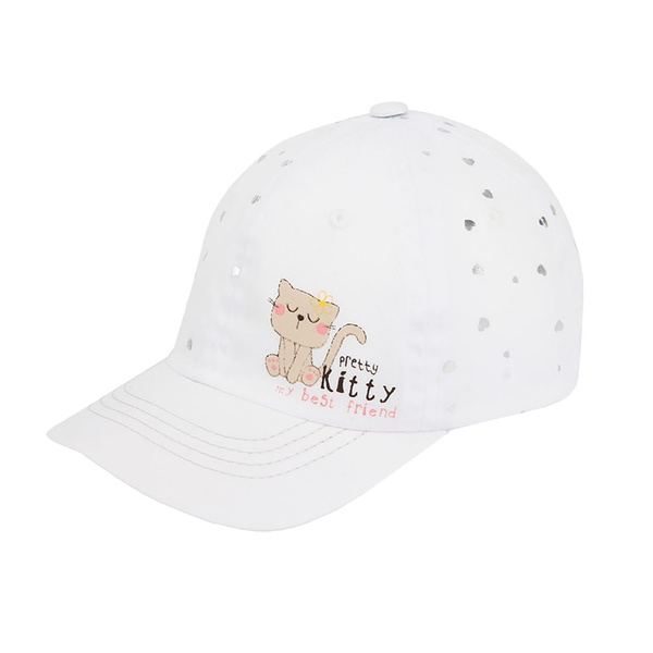 Girl's summer cap white Pretty