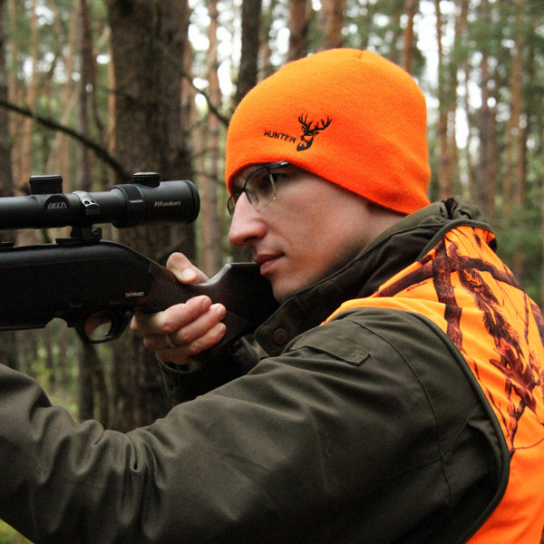  Men's winter hat orange Hunter