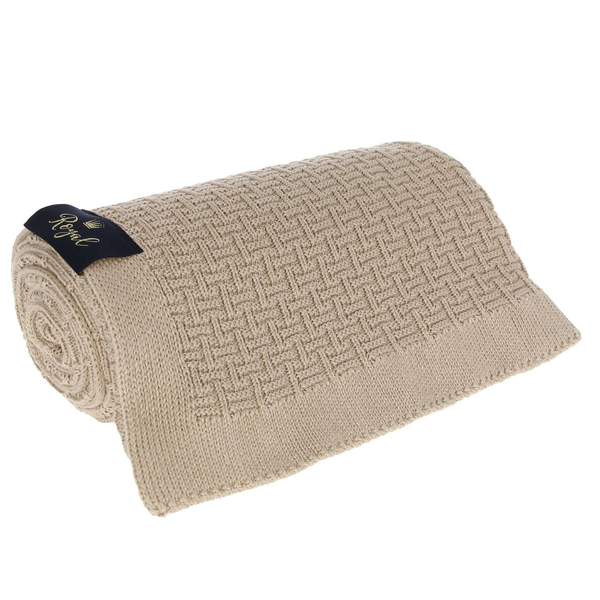 Bamboo-Cotton baby blanket beige Pony