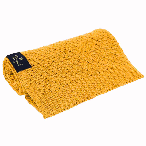 Bamboo baby blanket yellow Royal