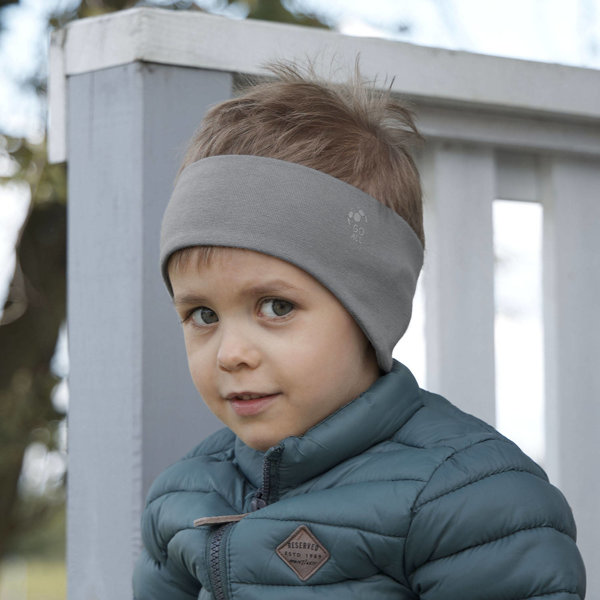 Boy's spring/ autumn headband grey cotton Nerd