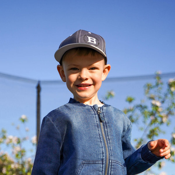 Boy's summer cap navy blue Bakuś