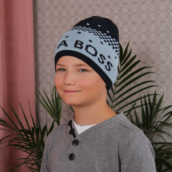 Boy's winter/ autumn hat navy blue Martin