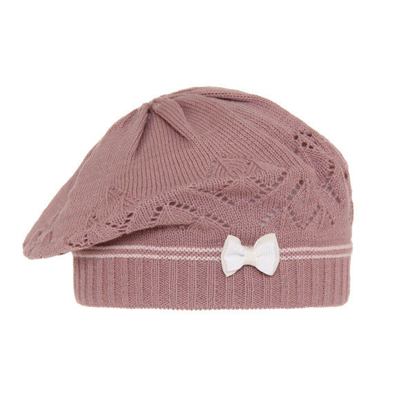 Girl's spring/ autumn beret pink Bibi