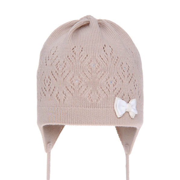 Girl's spring/ autumn hat beige Slawia