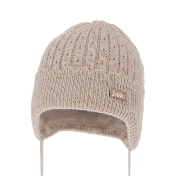 Girl's spring/ autumn hat beige Tema