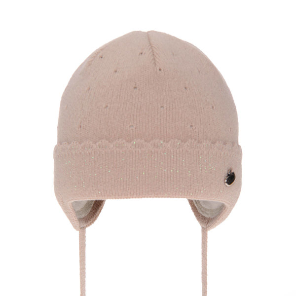 Girl's spring/ autumn hat beige Walia with ears