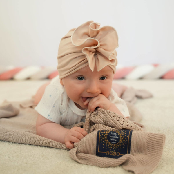 Girl's spring/ autumn hat beige Werka