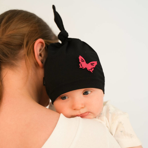 Girl's spring/ autumn hat black Lupi