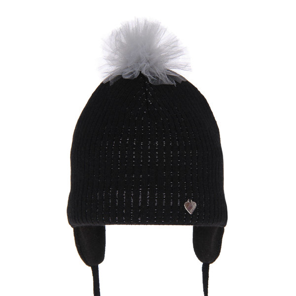 Girl's spring/ autumn hat black Poni