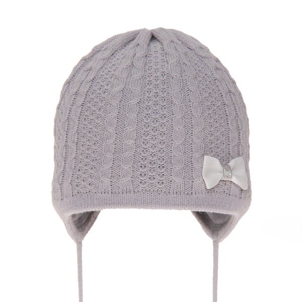 Girl's spring/ autumn hat grey Julianna with ears