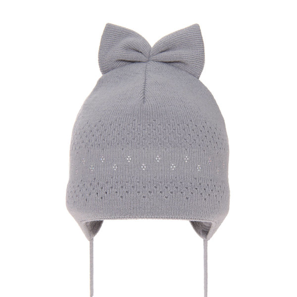 Girl's spring/ autumn hat grey Tomika with ears