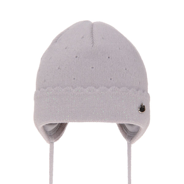 Girl's spring/ autumn hat grey Walia with ears