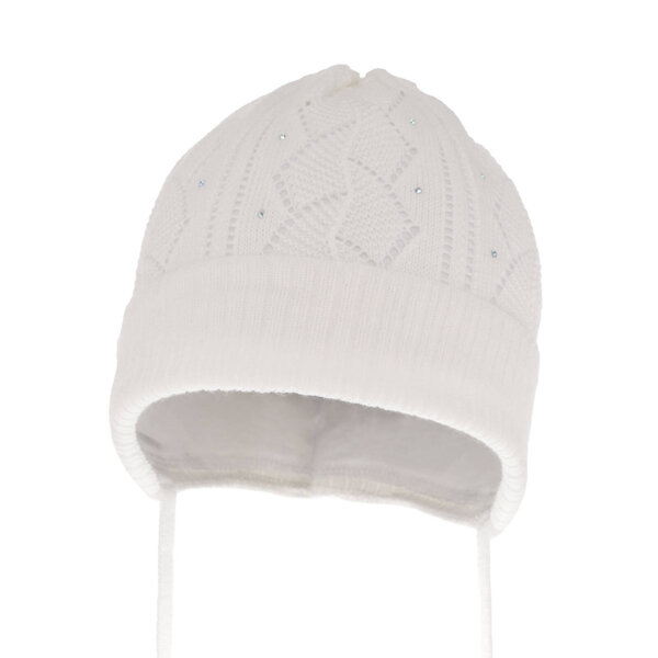 Girl's spring/ autumn hat white Marinetta