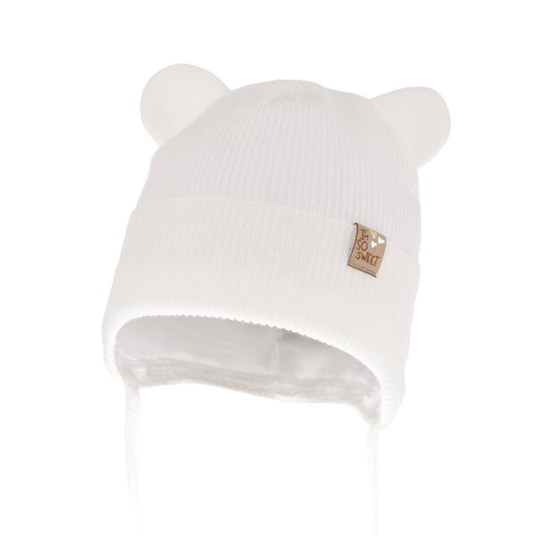 Girl's spring/ autumn hat white Noemi