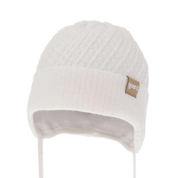 Girl's spring/ autumn hat white with ears Dafia