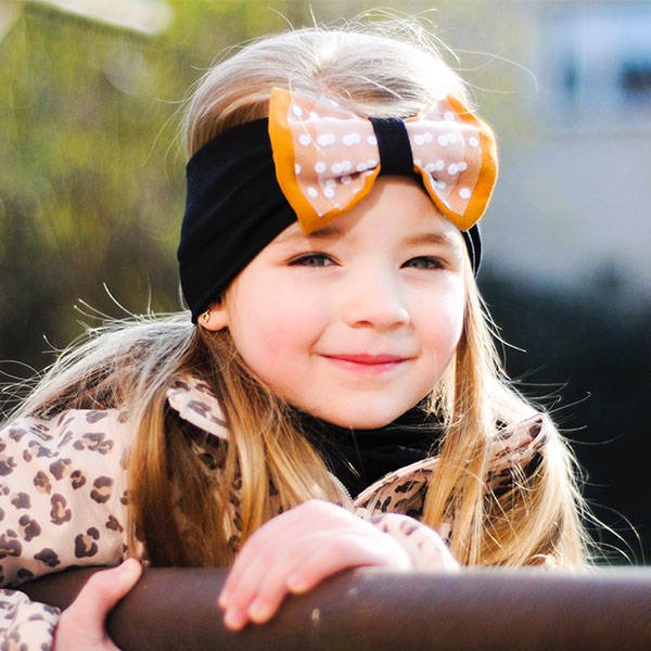 Girl's spring/ autumn headband black Celinka