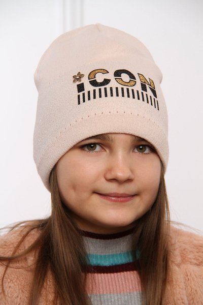 Girl's winter/ autumn hat pink Frezja