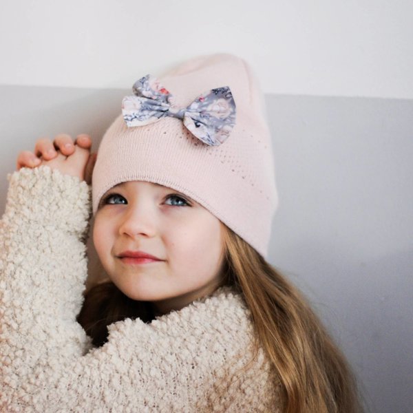 Girl's winter/ autumn hat pink Kleo