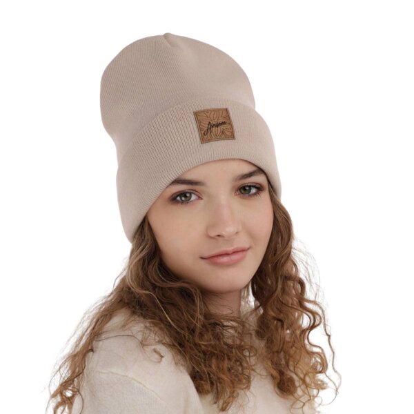 Girl's winter hat beige Bellona